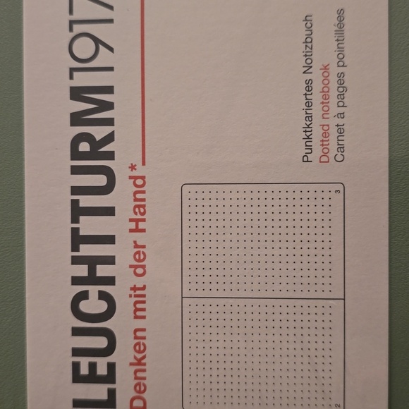 ❤️BUY 5 GET 3 FREE Notebook Medium (A5),Hardcover,251 numbered pages,Sage,dotted - Picture 2 of 10